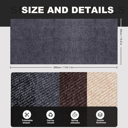 118x15.8in Self-Adhesive Cat Scratching Mat, Couch Protector from Cat Claws - Image 6