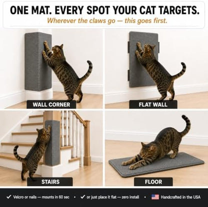 Wall Cat Scratcher & Corner Cat Scratcher – Indoor Scratching Post - Image 5