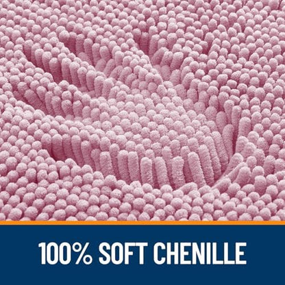 OLANLY Large Bathroom Rugs 44x32, Extra Soft Absorbent Chenille Bath Rugs - Image 3