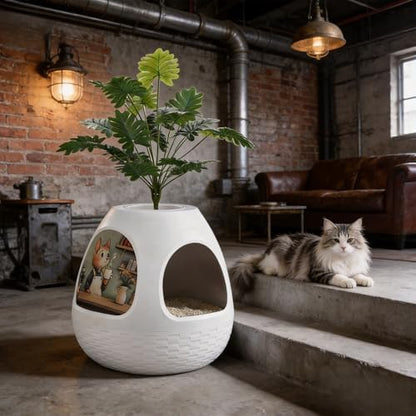 Eggloa6 Plant Litter Box, Hidden Cat Litter Box - Image 2