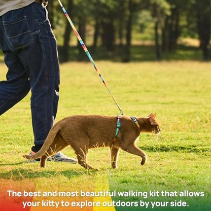 PetThem Adjustable Cat Harness and Leash Set Escape Proof - Image 2