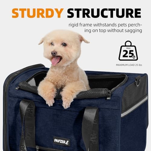 Cat Carrier for Travel, Soft-Sided, Top Loading, Privacy Curtain, to 20 lbs - Image 5