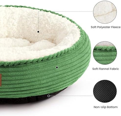 Love's cabin Round Donut Cat and Dog Cushion Bed, 30in Pet Bed - Image 2