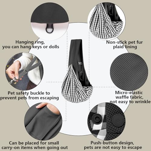 Dog Sling Carrier Soft Breathable - Image 4