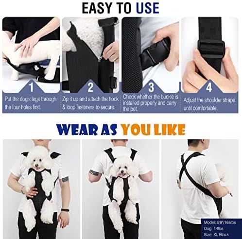 Pawaboo Dog Backpack Carrier, Front Chest Carrier - Image 2