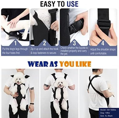 Pawaboo Dog Backpack Carrier, Front Chest Carrier - Image 2