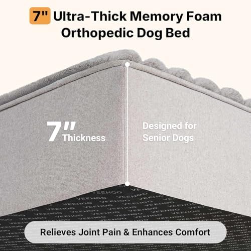 Veehoo Orthopedic Memory Foam Dog Bed - Image 2