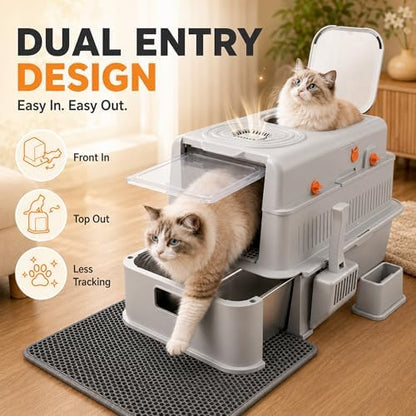 XXL Stainless Steel Litter Box - Image 4