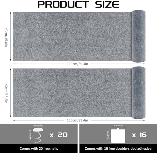 2 Pcs Self-Adhesive Cat Scratch Mat, Cat Scratch Furniture Protector - Image 2
