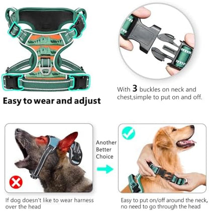Timos Small Dog Harness, No Pull No Choke, Easy On & Off, Wilderness - Image 3
