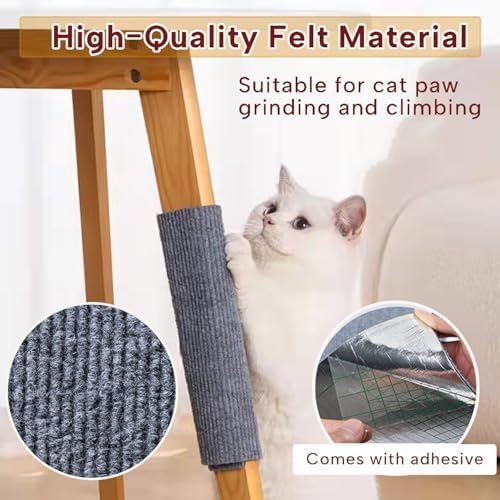 KEYIDE Couch Cat Scratch Protector 79 x 16 Cat Scratcher Wall Climbing from Cat - Image 3