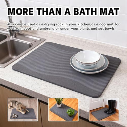 Stone Bath Mat Diatomaceous Earth Shower Mat - Image 5