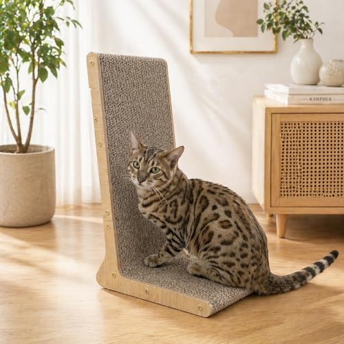 Cat Scratcher, L Shape Cat Scratching Board, 105° Cat Scratch Pad by Unknown