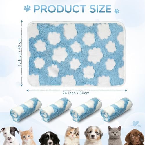 Tatuo 4 Pcs Fleece Dog Blankets - Image 6