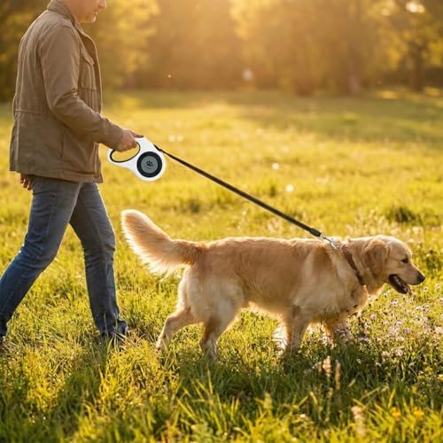 16 ft Retractable Dog Leash for Extra Large Dogs up to 130 lbs, Tangle-Free - Image 5