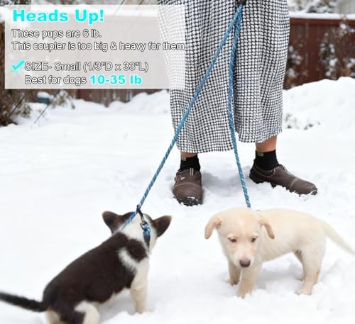 Double Dog Leash Coupler 1/3" Rope Extension - Image 5