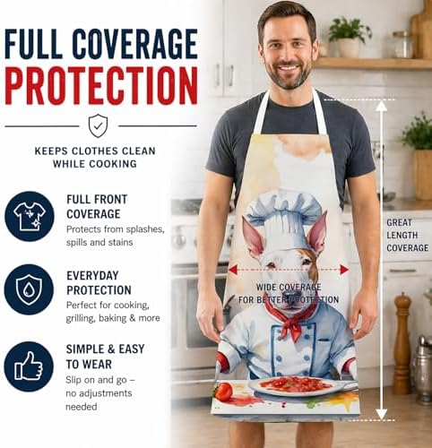 Caroline's Treasures Bull Terrier The Chef Apron Cooking Kitchen Server Baking - Image 3
