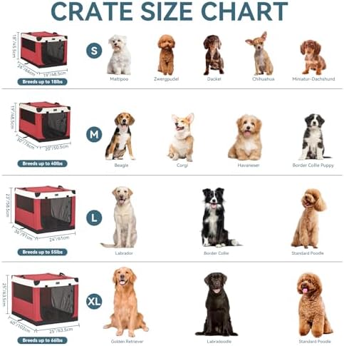PETSFIT 40" Soft Portable Dog Crate – Patented Spiral Sturdy Frame, Collapsible - Image 2