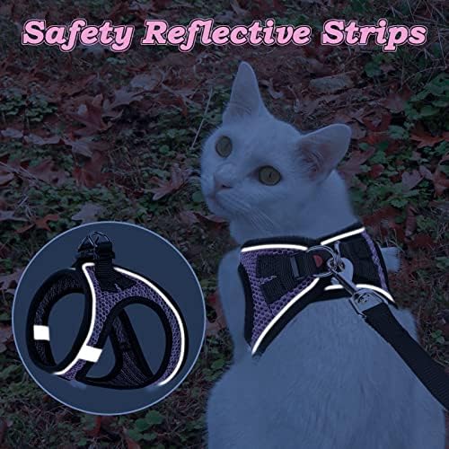 Cat Harness and Leash for Walking Escape Proof, Adjustable Kitten Vest Harness - Image 5