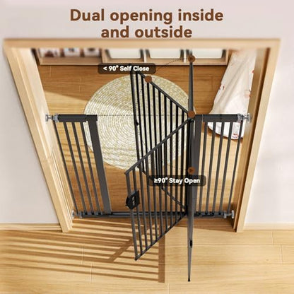Fldofaves 57" Extra Cat Gate, Fits 29.5"-43" Wide Openings, Pressure Mounted - Image 6