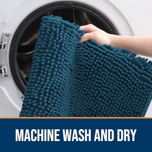 OLANLY Dog Door Mat for Muddy Paws 59x24, Super Absorbent Chenille Mud Mat - Image 5