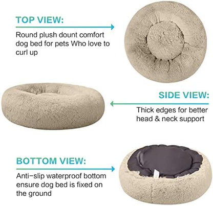 SAVFOX 20 inches Calming Donut Dog Bed - Image 5