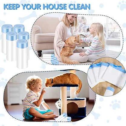 Harloon 100 Count 25" x 16" Cat Litter Box Liners Waste Drawer Drawstring - Image 4