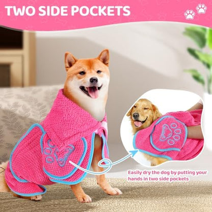 SlowTon Dog Bathrobe Drying Coat – Super Absorbent Fast Drying - Image 6