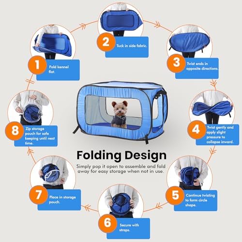 Portable Collapsible Pop Up Kennel - Image 5