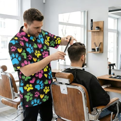 Funny Print Barber Jackets & Smocks - Image 3