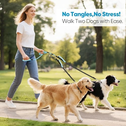 XiaZ Double Dog Leash for Two Dogs Perfect for Small Medium Dogs - Image 5
