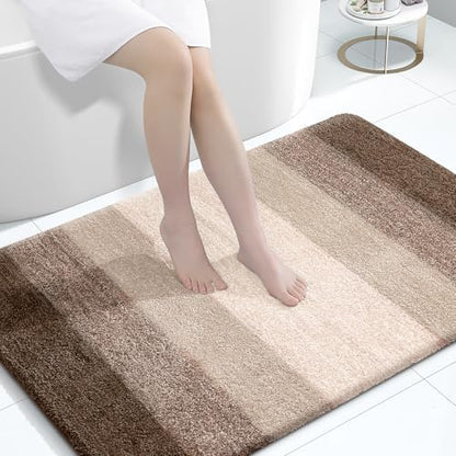 OLANLY Large Bathroom Rugs 60x40, Extra Soft Absorbent Microfiber Bath Rugs by OLANLY
