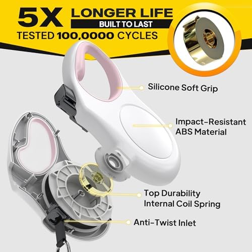 Fida Retractable Dog Leash X-Small Breed, 10 ft Durable Pet Walking Leash - Image 4