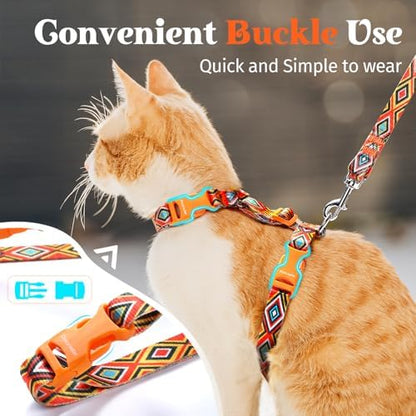 Dooradar Cat Harness and Leash Set, Adjustable Pet Straps - Image 5