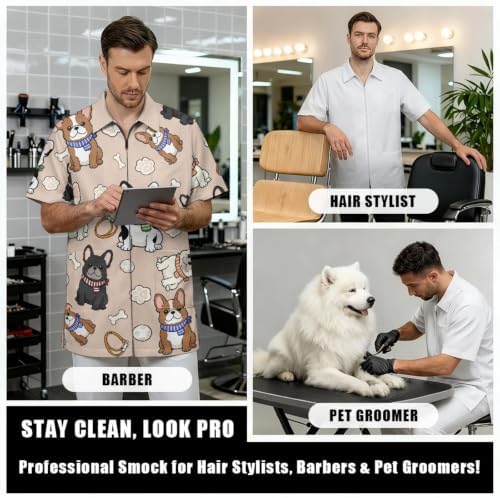 Funny Print Barber Jackets & Smocks - Image 6