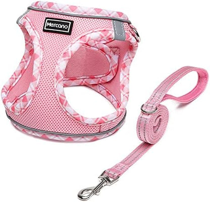 Mercano Soft Mesh Dog Harness and Leash Set, Step-in Reflective Breathable by Unknown