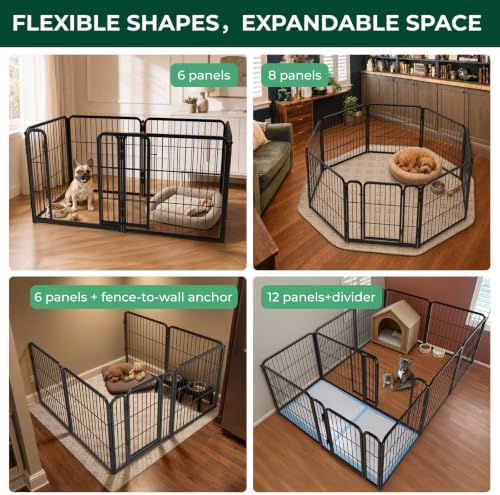 FXW Homeplus Indoor Dog Playpen, 6 Panels, - Image 6