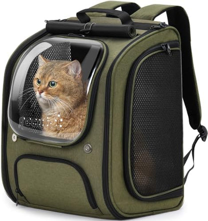 Pecute Cat Backpack Carrier, Large Space Cat Bubble Backpack by pecute