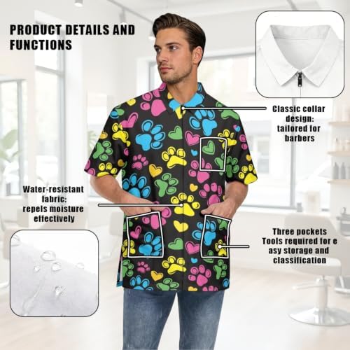 Funny Print Barber Jackets & Smocks - Image 7