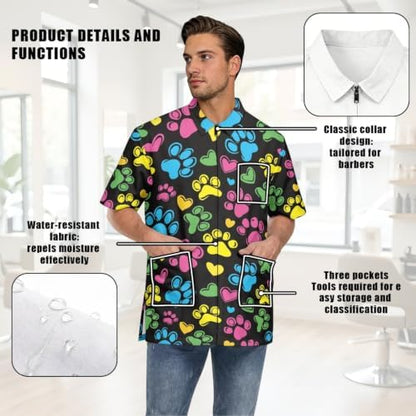 Funny Print Barber Jackets & Smocks - Image 7