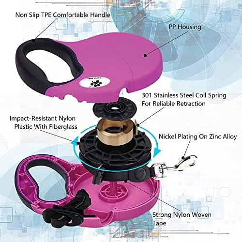 13ft Retractable Dog Leash for Small Breed Dogs up to 22 lbs - Image 4