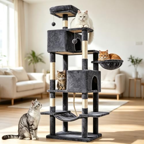 DUMOS 66 Inch Large Cat Tree Tower by DUMOS