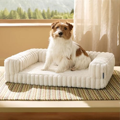Bedsure ComfyFleece® Memory Foam Orthopedic Dog Beds Medium Size Dog 30" by BEDSURE