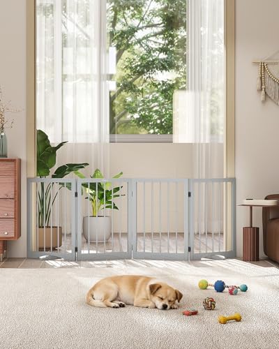 Free Standing Dog Gate Indoor, Foldable Dog Gate by Cideny