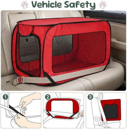 Portable Dog Crate 36" Collapsible Pop Up Dog Crate - Image 5