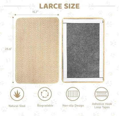 Cat Scratch Furniture Protector Pad Sisal Mat - Image 2