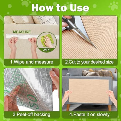 ENONCI 78.7x15.8 Cat Scratch Pad, Furniture Protector - Image 6