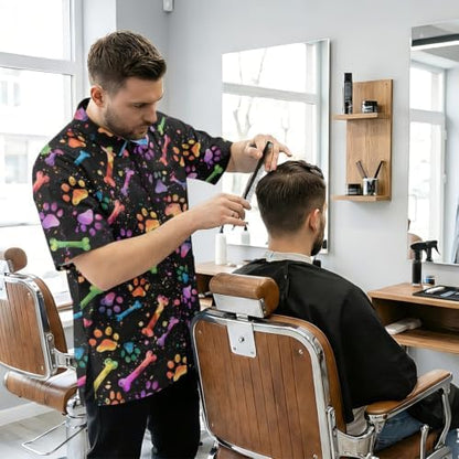 Funny Print Barber Jackets & Smocks - Image 3