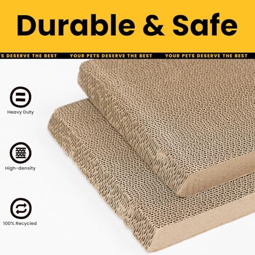 Conlun Vertical Cat Scratcher | A-Frame Scratching Pad - Image 7