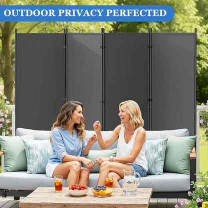 SUNALLY Room Divider Privacy Screens, 6 Panels Dividers - Image 6